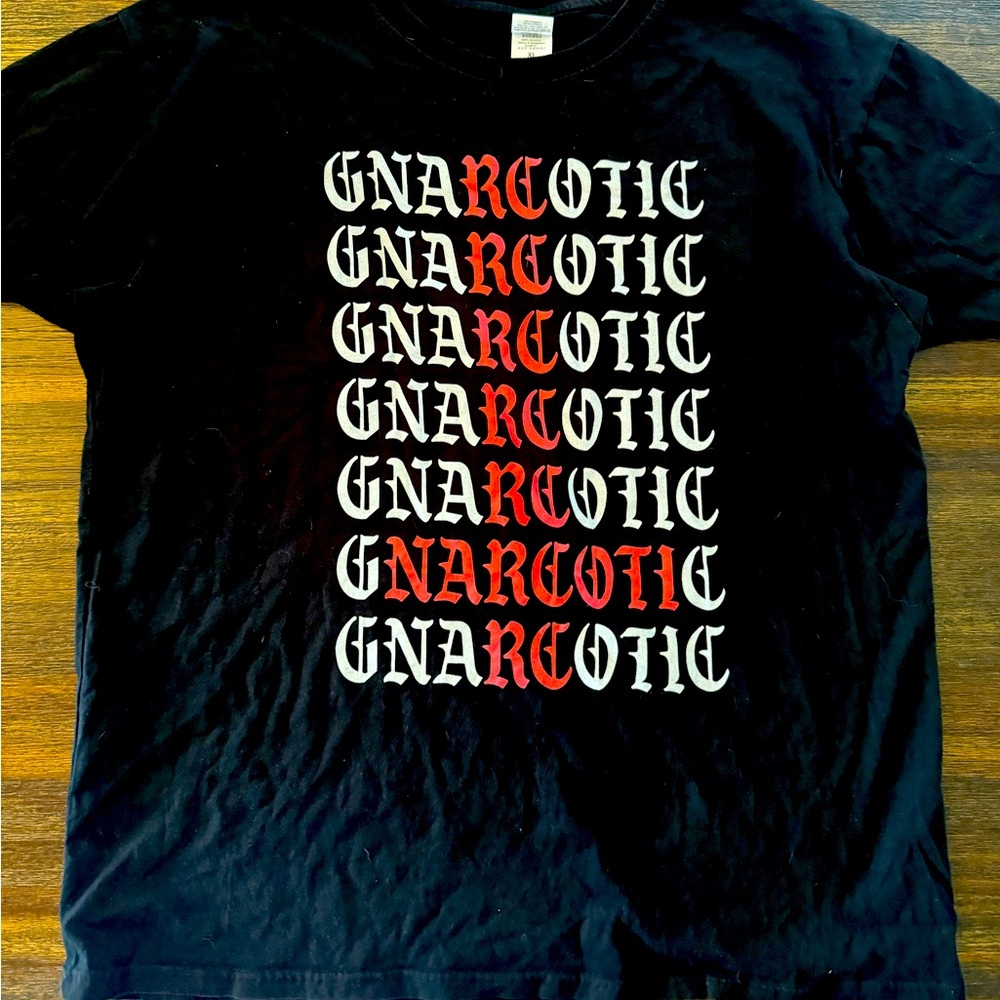 GNARCOTIC LOGO CROSS REPEAT BLACK XL
